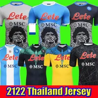 21 22 Napoli Fußball Jersey Neapel Fußball Hemd 2022 Koulibaly H.Lozano Camiseta de Fútbol Insignente Maradona MAILLOT FUMMER MERERTENS CAMISA