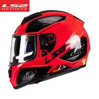 LS2 FF397 Fiber Glass Full Face Motorcycle Helmet Double Shield Lens Built-in Bluetooth Slot Racing Moto Casque Moto Capacete