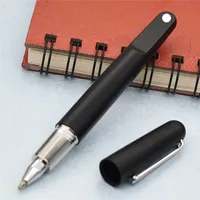 M Limited Edition new series matte black resin ballpoint pen with Magnetic closure cap pens for writing with gift