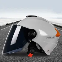 YEMA Helmet 335S Adult Scooter Cycling Outdoor Motorcycle Bicycle With Night Reflector Removable Lens Visor Safety Helmets Casco Q0630