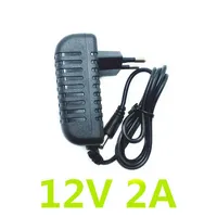 Smart Power Plugs 12V 24W EU US Plug Driver Adapter AC110V 220V To DC 2A 5.5*2.1mm LED Supply For Strip Lights Transformer