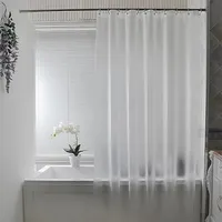 Genomskinlig dusch gardin förtjockad Eva Badrum Mögelskyddad badrum Lyxig partition med krokar Heminredning 210913