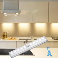 Coussin Smart sur le capteur de mouvement LED sous l'armoire Détecteur de mouvement du corps Cuisine pour armoire de garde-robe Lampes murales d'intérieur