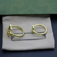 Ny mode Unikt designpar Ring Enkel högkvalitativ guldpläterad ringutveckling Matchande tillförsel NRJ