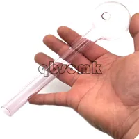 QBsomk 2021 Hot arriver large bubbler hand smoking pipe Cheapest Pyrex Glass Oil Burner Pipe 20cm lenght 50mm ball Glass Pipe Oil Nail Pipes