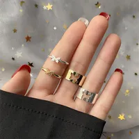 Ślubne pierścienie en vintage motyl dla kobiet mężczyźni kochanek para pierścień zestaw otwarty mankietyczny regulowany biżuteria torba