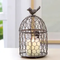 Oggetti decorativi Figurine Retro Bird Cage DEGORIZIONE INIRO CHE SOLO DEL SOGGIOR PASSOGLIO DELLA FINESTRA DELLA CAGE DELL'ACCITURA