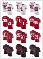 75th Men Women Youth San Francisco's 49ers's Jersey 80 Jerry Rice 99 Javon Kinlaw 11 Brandon Aiyuk Football Jerseys black red