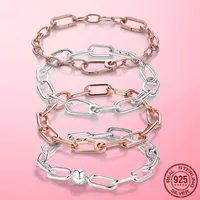 Original Gold Color Me Bracelet Lobster Clasp Chain Link Femme For Women Jewelry Making Gift Pulseira 220218