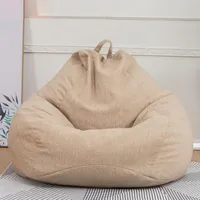 Förvaringspåsar Bean Bag Chair Lazy Sofa Cover Solid Omslag Utan Pouf Puff Couch Tatami Vardagsrumsmöbler
