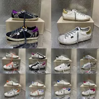 Top quality Italy Brand Golden Sneakers Super Star luxury Dirtys Shoe Sequin Classic White Do-old Dirty Designer Man Women Casual Shoes 36-45