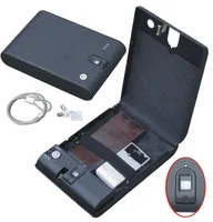 Cajas de almacenamiento contenedores al por mayor MO100 biométrico biométrico huella dactilar caja de seguridad llave pistola bóveda joyería cable portátil creativo regalo
