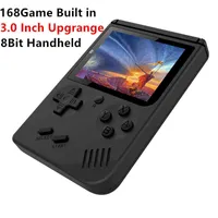 새로운 업그레이드 RS-6 휴대용 미니 핸드 헬드 게임 콘솔 선물 8 비트 3.0 인치 컬러 LCD 키즈 컬러 게임 플레이어 내장 168 게임 H0828