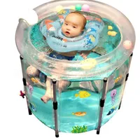 Ванные ванны сиденья 9999 Младенческое плавание ведро домашнее детское ванна крытый надувной прозрачный рожденный детей расстроен изоляция баррелей1