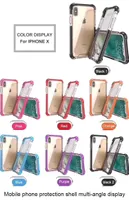 Obrońca iPhone 14 Case Korasy zagęszczone przezroczyste super przeciwpadkowe osłony Acryl Plus TPU 3 w 1 telefon komórkowy iPhone XS XS XSMA 11 12 Pro Max