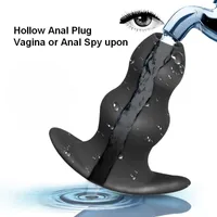 Silicone Anal Cleaner Plug Head Anus Trainer Vagina Dilator Douche Washing Intestine Constipation Female Private Care Products