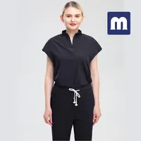 Medigo 002 Frauen Zweiteilige Hosen Feste Farbe Spa Gewindeklinik Arbeitsanzüge Tops + Hosen Unisex Scrubs Pet Nursing Krankenhaus Uniform