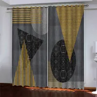 Hohe Qualität 3D Vorhang für Wohnzimmer Schlafzimmer Abstrakte Kreativität Blackout Fenstervorhänge Moderne Mode Küchenträger