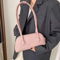 Muy, venta caliente moda femenina bolsas subaxilares PU Paquete de hombro de cuero para mujer Bolsos de Lujo de Lujo Bolso de Mano Vendimia