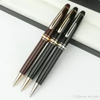 Promoção top qualidade ballpoint caneta canetas de luxo papelaria escritório escola material de aniversário