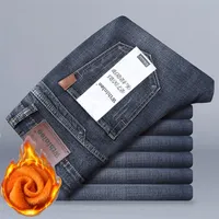 Мягкие и удобные мужские плюс и толстые джинсы из бархата, высокое качество.