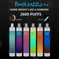 Original Randm Dazzle Pro Disposable Pod Device Cigarettes Kit 1100mAh Battery 2600 Puffs 6ml Cartridge Vape Pen With LED RGB Light a46