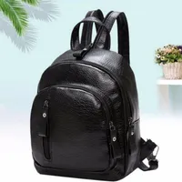Outdoor Bags Women Mini City Jogging Backpacks Female PU Leather Fitness Running Riding Waterproof Gym Camping Hiking Climbe Bag