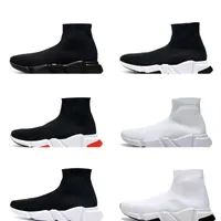 Erkek çorap koşu ayakkabıları platformu kadın spor ayakkabı hız eğitmeni 1 2 .0 üçlü siyah ve beyaz klasik dantel yavaş koşan uçan hız