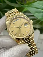 DH Factory 18K Gold President Date Sapphire Cystal Geneva Mens Watches Automatic Mechanical Movement Male 228238 40mm Luxury Watch Monday to Sunday
