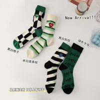 Socks Children's Korean version Chinese thermal insulation Japanese alphabet sports casual girl's socks couple fall and winter trend
