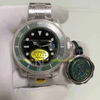 3 стиля Super n заводские часы 904L стальные мужские мужские 41 мм сапфировый стекло 126610 черный циферблат зеленый керамический безель 126610LN 126619LB дайвинг ETA 2813
