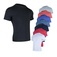 Hommes à manches courtes Marque Chemises de mode Mode rapide Secual Casual Solid Tops masculin Fitness Bodybuilding Workout T-shirts d'été