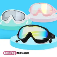 Swimming Goggles Adults Waterproof Swim Diving Mask Eyewear UV Anti Fog Adjustable Espelhado Pool Water Sport Glasses 220112