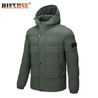 Hiexhse Parka мужская зимняя куртка бренд пальто мягкий теплый флис подкладка больших карманов водонепроницаемый мода новые пальто мужские 8xL куртки 210222