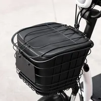 Bolsas de armazenamento 7/10L Bicicleta Front Basket Biciche Selic Frame Bag Bolsa Zipper Acessórios de capacidade maior à prova d'água para externo
