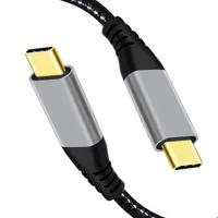 Tipo USB C 3.1 Gen 2 Cabos Até 10 Gbps Transferência de Dados, Cabo de Monitor de Vídeo 4K 60Hz, 100W PD Cabo de Carregamento Rápido