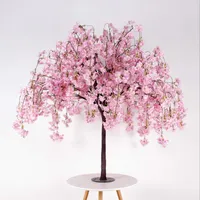 Nouvelle arrivée Cherry Flowers Tree Simulation Fake Peach Wishing Trees for Wedding Party Table Centres Centres Decorations Supplies