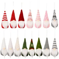 Noel Ağacı Süslemeleri Peluş Gnome Bebek Kolye Asılı Süsleme Yeni Yıl Parti Malzemeleri Ev Dekorasyonu