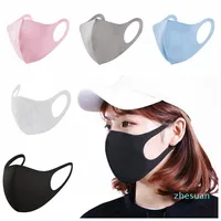 Accessori moda Anti Anti Dust Face Cover PM2.5 Maschera Respiratore antipolvere anti-batterico Lavabile Riutilizzabile in cotone di seta riutilizzabile 1000pcs