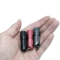 Pocket Mini LED懐中電灯USB充電式携帯用防水ホワイトライトキーチェーントーチスーパースモールランタンバッテリー211K304D