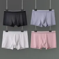 Onderbroek Mode Model Heren Boxer Sexy Ondergoed Shorts U Convex Designer Ademend Zachte Katoen 5 Packs