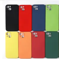 For iPhone 13 Mini Pro Max Soft Phone Case Liquid Silicone Cover Candy Coque Capa