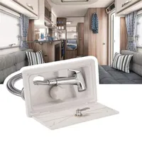 Parts RV Shower Box Kit With Lock Faucet Hose For Boat Marine Camper Motorhome Caravan Accessories