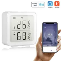 Smart Home Control Tuya Wifi WiFi Sensore di temperatura wireless intelligente Sistema di scena di automazione per Alexa