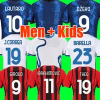 21 22 Inter 2022 milan camisa de futebol camisas de futebol VIDAL ERIKSEN DZEKO LAUTARO ALEXIS SKRINIAR BARELLA inter 2021 maillot de foot kit homens + crianças