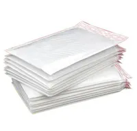 Weiße Perlenfilm-Blase-Umschlag-Kurier-Taschen wasserdichte Verpackungs-Mailing-Taschen Freies Verschiffen