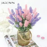 Jarown Künstliche Flocking Lavendel Simulation Plastik Gefälschte Blume Dekoration Für Hochzeit Dekor Home Decoration Store
