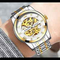 Armbandsur Kimsdun Fashion Mens Klockor Top Relogio Automatico Meascul Reloj Mecanico Hombre Vattentät Cadeau Homme Saat Erekek