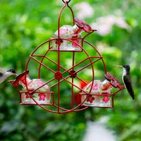 Andra fågelförsörjningar Est Ferris Wheel Hummingbird Feeder Creative Birds Food Storage Tool för utomhus trädgårdsgård dekoration2265