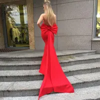 Casual Dresses Justchicc Red Sexy Dress Women Off Shoulder Bodycon Party ClubWear Bandage Autumn Backless Long Vestidos Bow Tie